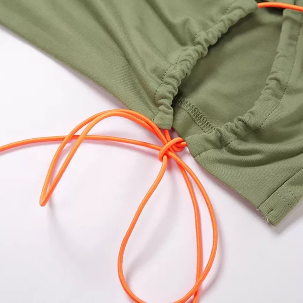 💋DRAWSTRING ROPE HOLLOW-OUT DRESS!!! - Picture 12 of 15